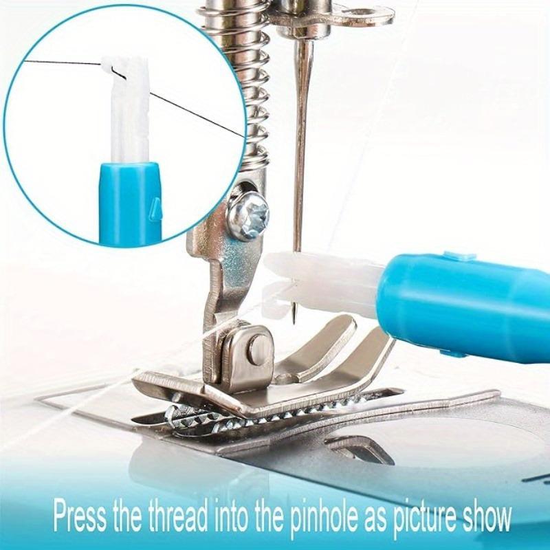 Sewing Machine Needle Threader Stitch Insertion Tool Automatic Threader Quick Sewing Threader Needle Changer Hold Needles Firmly Sewing Tools