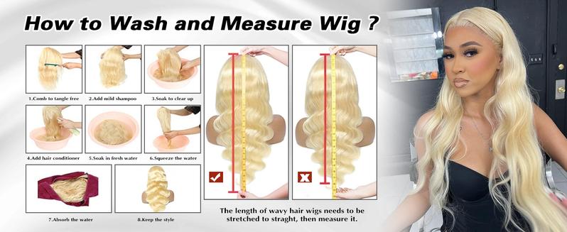 36 Inch Blonde Wig Human Hair 200% Density 613 13x4 Lace Front Wig Human Hair Body Wave HD Blonde Lace Frontal Wig Pre Plucked 613 Lace Front Wig Human Hair