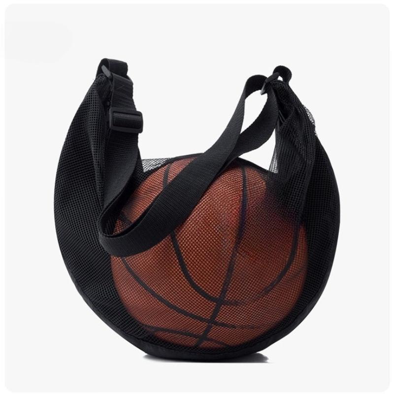 Adjustable Shoulder Strap Basketball Bag for Volleyball Soccer Football Rugby Beach Ball with Zipper Pocket