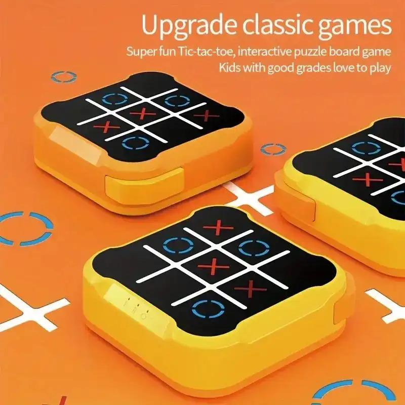 The electronic educational game Tic - Tac - Toe, the best gift, a tabletop game combining strategy and fun, made of durable ABS material, a classic interactive game, and a family entertainment item