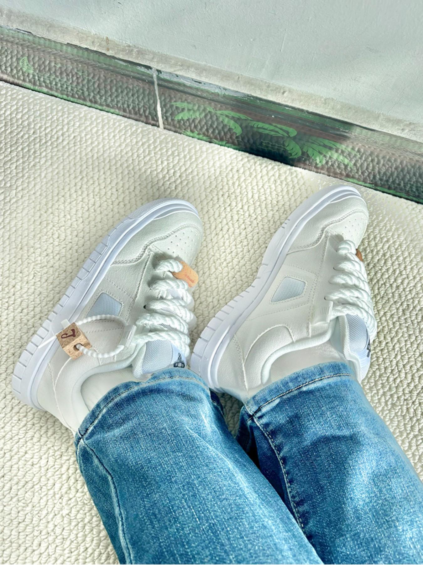 Men's Casual Canvas Shoes, Round Toe Flatform Sneakers, Anti-Slip Rubber Sole, Medium Width, All Seasons, Fashionable and Durable