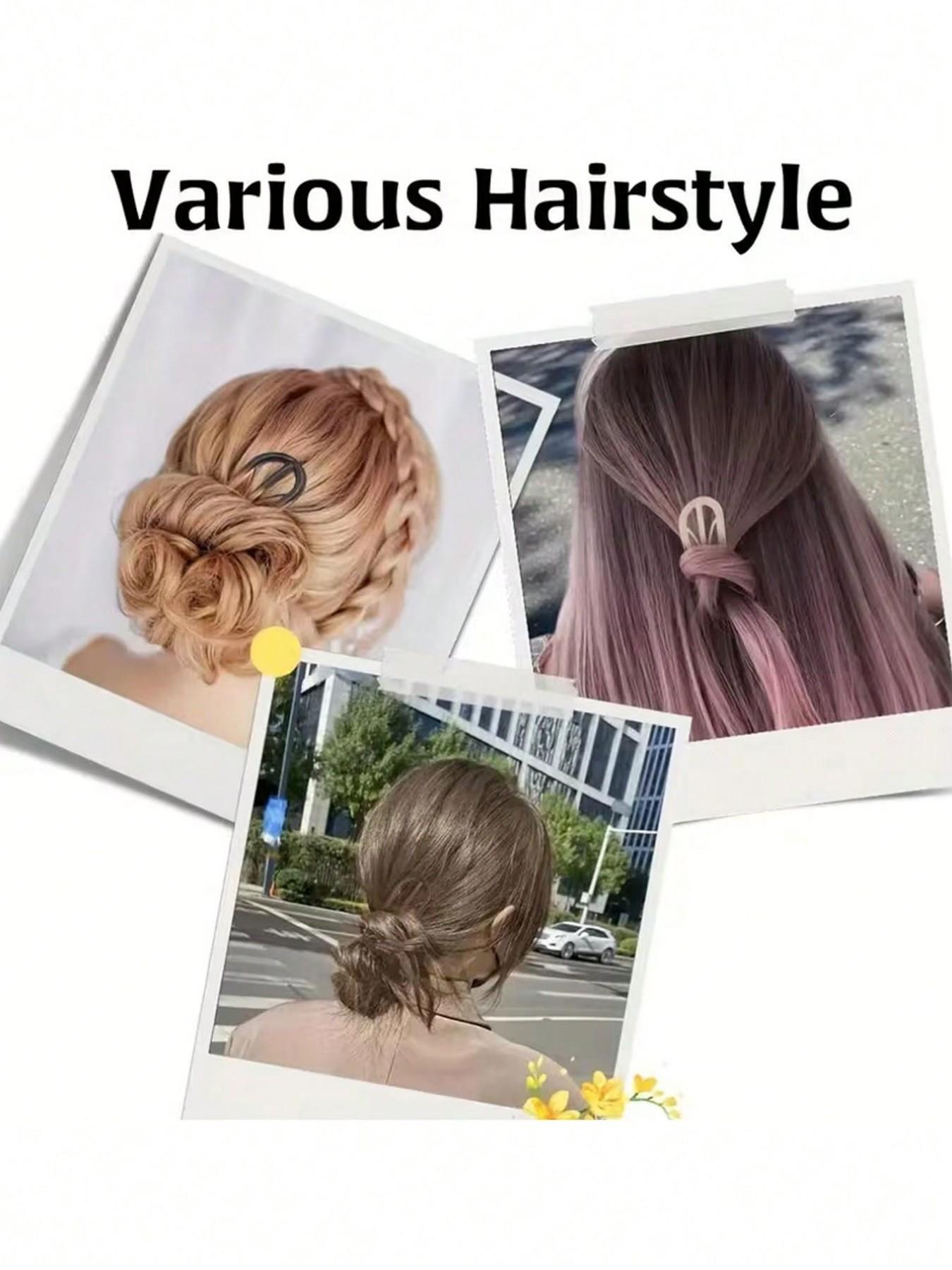 French Hair Clips - U-Shaped Retro Vintage Acetate Hairpins for Women with Thin & Thick Hair, Gentle Grip for Updos, Buns, Ponytails, 14+ Years Old, clips in hair, hair accessories for women, clips for hair accessories, everyday accessories