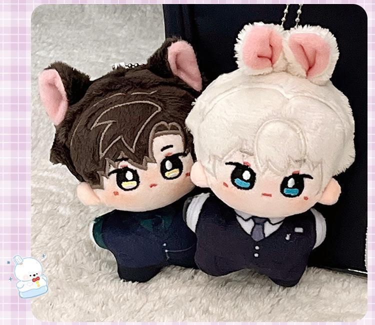 Love and deepspace; Anime Keychain Cosplay Rafayel; Xavier; Zayne; Accessories Plush Doll 10cm Soft Mini Plushie Dolls Pendant