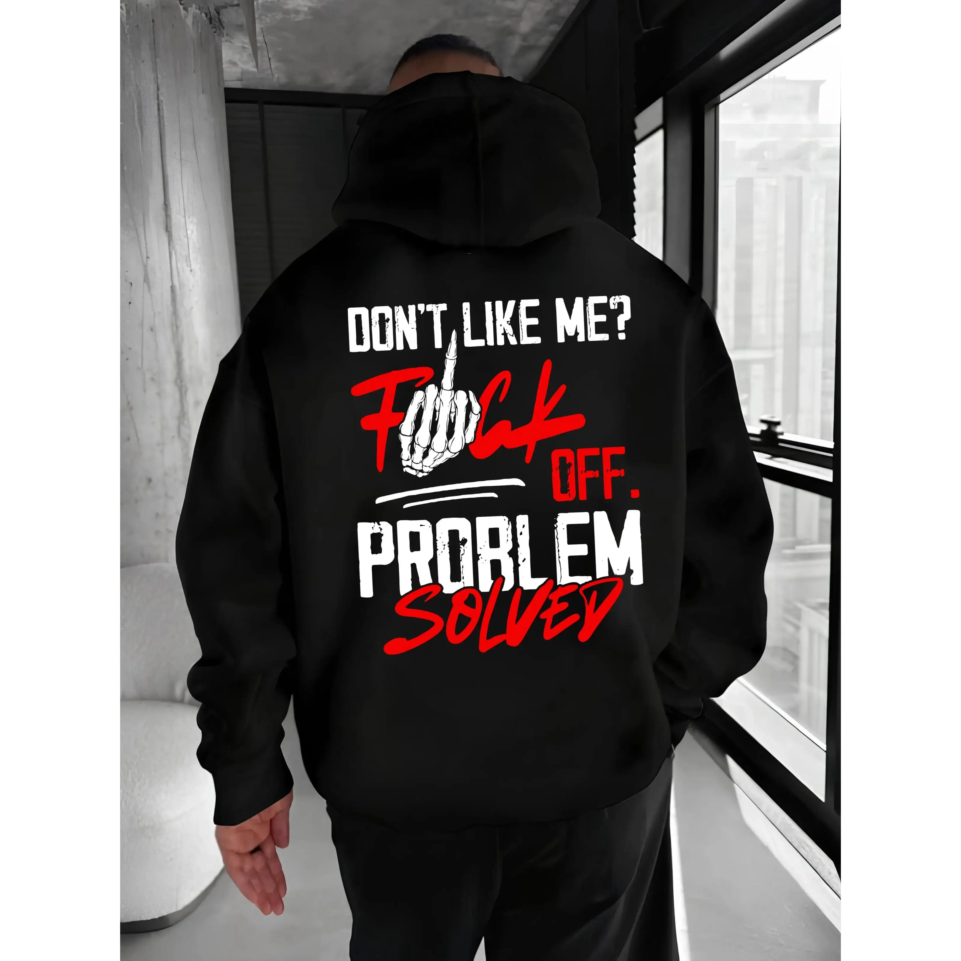 Problem Solved Hoodie – Savage "Don’t Like Me" Graphic Streetwear