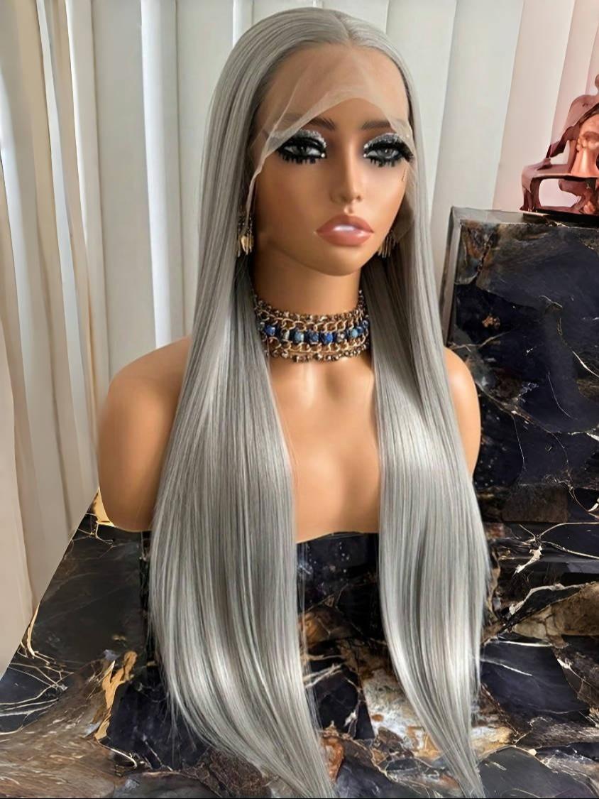 13x4 HD Transparent Lace Front Wig, Straight Ginger Hair with Pre-Plucked Baby Hairs, 250% Density for All Ethnicities, Lace Frontal Wigs