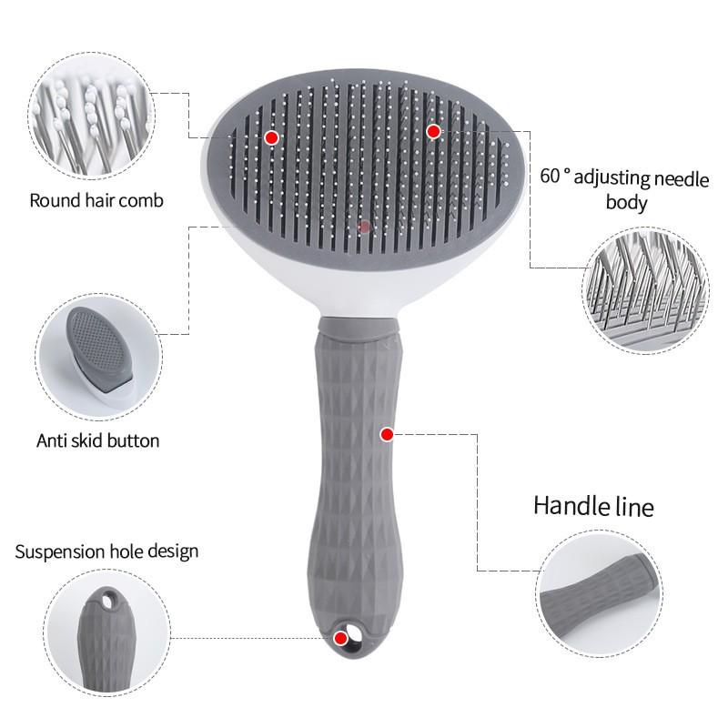 Pet Hair Remover Brush, Cat Dog Grooming Comb, Easy Shedding Tool, Ideal for Pet Beauty & Maintenance, Gentle on Fur