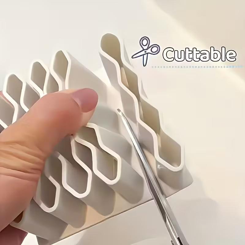 Wave Storage Box Set, 32 Grid Multi-Layer Vertical Organizer, Durable Desktop Shelf, Space-Saving, Easy Installation, Ideal for Home Office Clinic