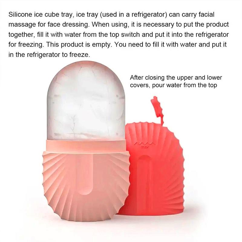 Ice Roller for Face & Eye, Multifunctional Face Ice Cube Mold for Skin Care, Facial Massage Ice Molds for Daily Use