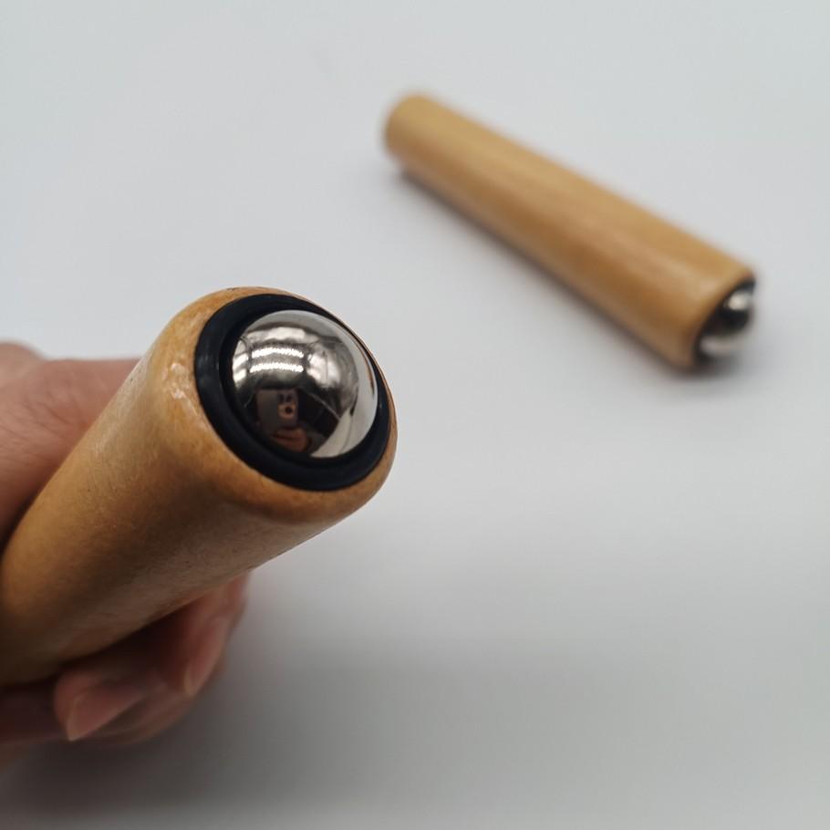 Portable 360 Degree Steel Ball Rolling Stick, Full Body Massage Roller, Abdominal Thigh Face Hand Back Muscle Massage Tool