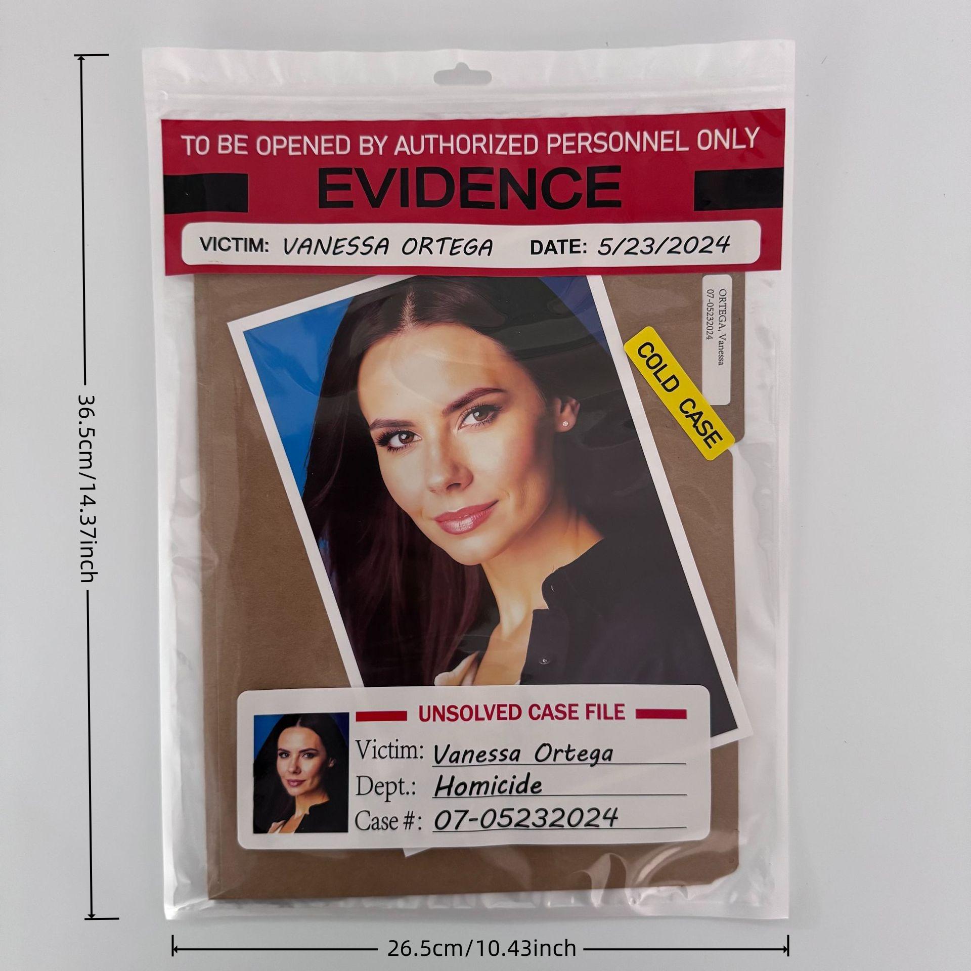 Vanessa Ortiz Case Detective Game Mystery Archive, Cold Case Detective Suspense Game, Suitable for Ages 14+, Friends Party Halloween Christmas