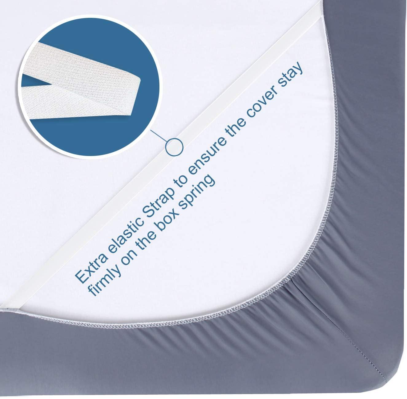 Solid Color Box Spring Cover, Alternative to Bed Skirt, Smooth Elastic Woven Material Wrap Around 4 Sides of The Box Spring, Non-slip Mattress Cover #TiktokShopSpringGlowUp