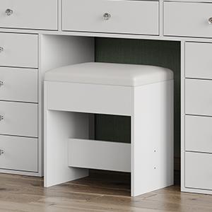 FUSOU [ Valentine's Day ] 55"W 11 Drawers Makeup Vanity with Charging Station, Vanity Desk with 13 LED Bulbs and HD Mirror,  3 Color Brightness Adjustable, Glass Top Vanity Set for Bedroom, White