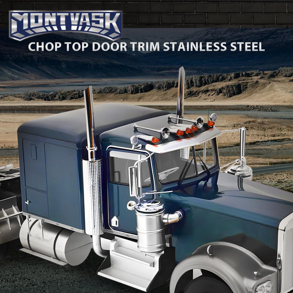 CROSSDESIGN 2PCS Door Trim Top Window Trim Fit For Kenworth T600 T660 T800 W900 5" Chop Top Door Trim Car sun visor Car Truck accessories Upgrade version CROSSDESIGN 2PCS Door Trim Top Window Trim Fit For Kenworth T600 T660 T800 W900 5" Chop Top Door Trim Car sun visor Car Truck accessories Upgrade version