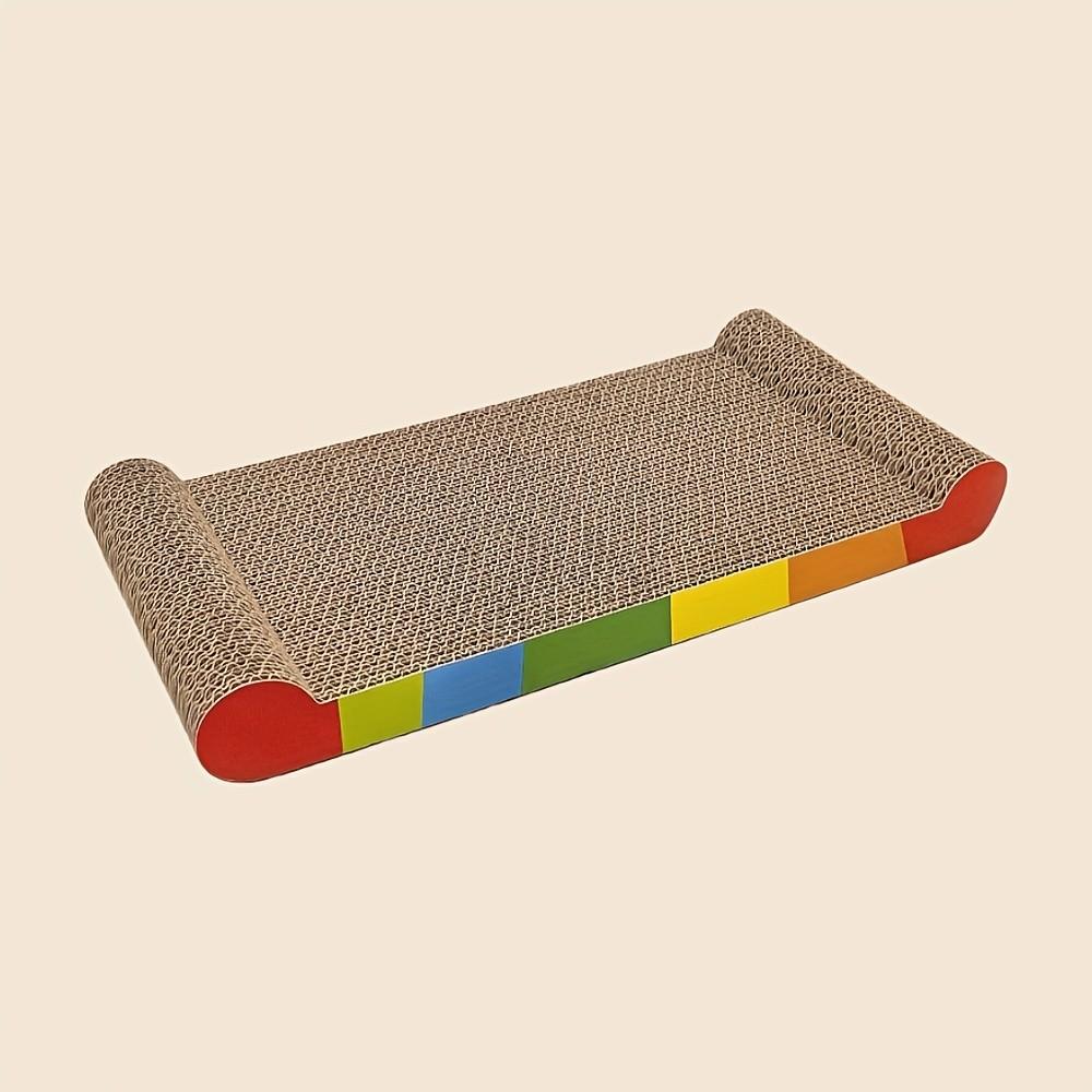 Rainbow Color Bone Cat Scratcher, Durable and Safe Design, Multi-Layer Structure, Protects Furniture, Pet Toy, Cat Scratch Pad