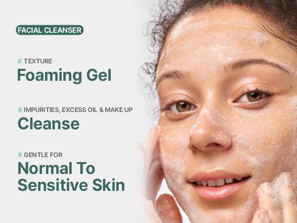 ILLIYOON Gentle Foaming Deep Facial Cleanser | Hypoallergenic & Sensitive Skin-Friendly, Cleanser for Dry and Acne-Prone Skin, Oil Control, Vegan-Certified, 8.45 fl. oz. (250ml)