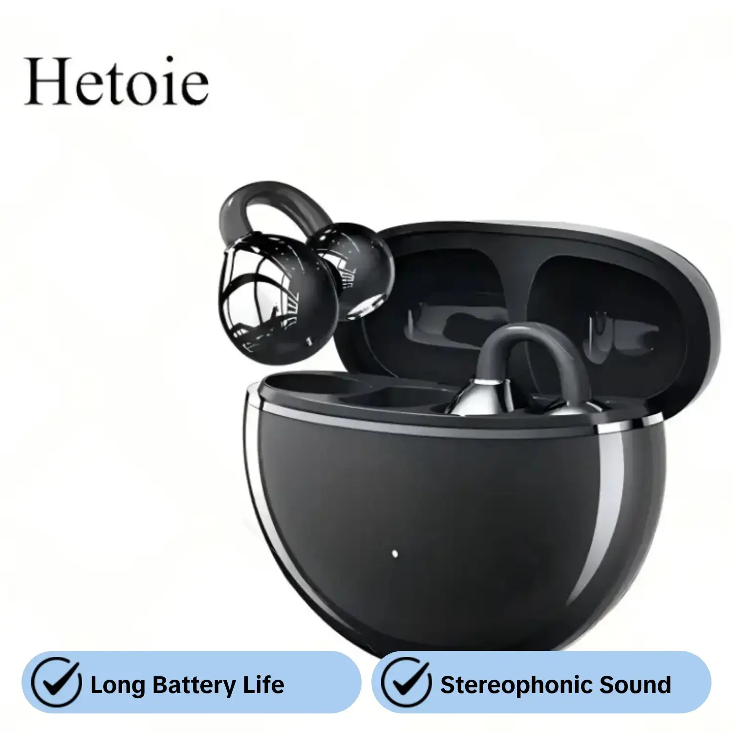 High-Value Wireless Open-Ear Headphones, Cordless Headphones, Wireless BT Headset, Audio, Stereo, Stylish Design for Daily Wear, Compact Portability, Long Battery Life, Comfortable Fit with Human Engineering, Ideal for Sports, Commuting, Studying