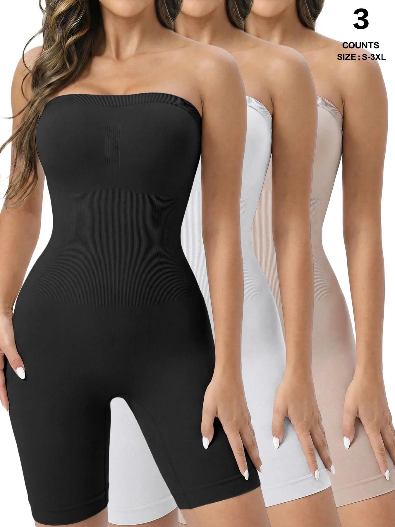 Strapless Shapewear Bodysuit Butt Lifter Body Shaper for Women Under Dress Tummy Control full Body Shapewear