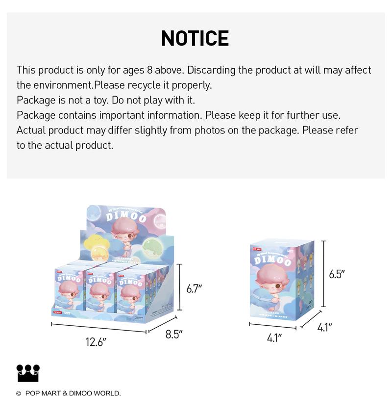 POP MART DIMOO My Cloud Companion Series-Cotton Doll, Blind Box, Mystery Box POP MART DIMOO My Cloud Companion Series-Cotton Doll, Blind Box, Mystery Box