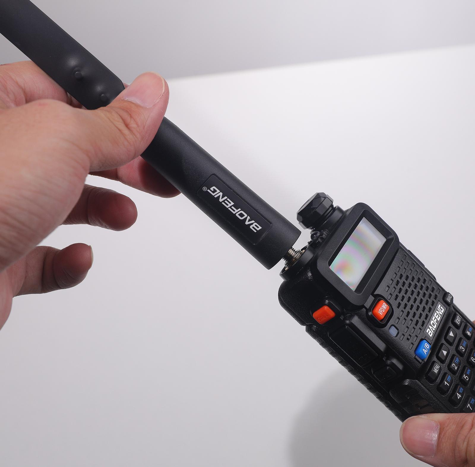 【2025 Newest】BAOFENG Upgraded Ham Radio Antenna 18.89" Foldable High Gain |Boost VHF/UHF Signal Multi-Compatible for Baofeng Walkie Talkie UV-5R/5RH/5RM/K5PLUS/AR-152 Audio Products