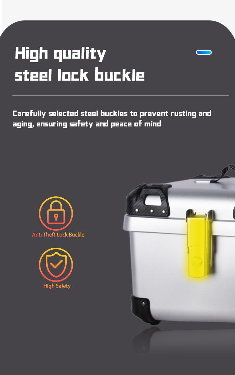 Pedal motorcycle trunk, electric bike anti-theft, waterproof, anti fall, super large, durable, detachable and applicable