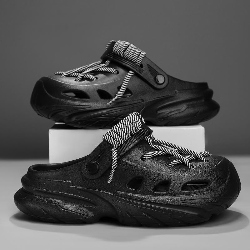 Light Oxygen Flow Cloud Holes Slippers, Eva Material, Fashion Style, Less Than Ankle Height, Solid Pattern, All Seasons Wear