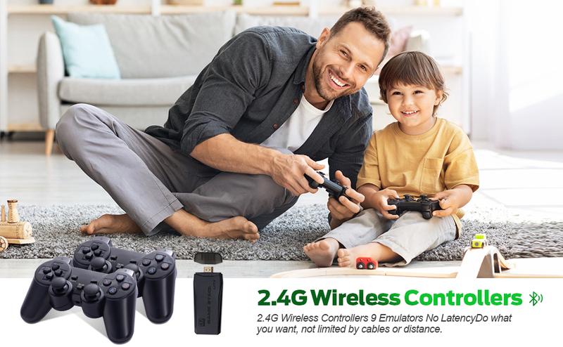 Wireless Retro Game Console M8 Video Game Stick 4K HDMI Output Plug and Play Nostalgic Game Box Built-in 1/5/0/0/0 Games Wireless Retro Game Console M8 Video Game Stick 4K HDMI Output Plug and Play Nostalgic Game Box Built-in 1/5/0/0/0 Games