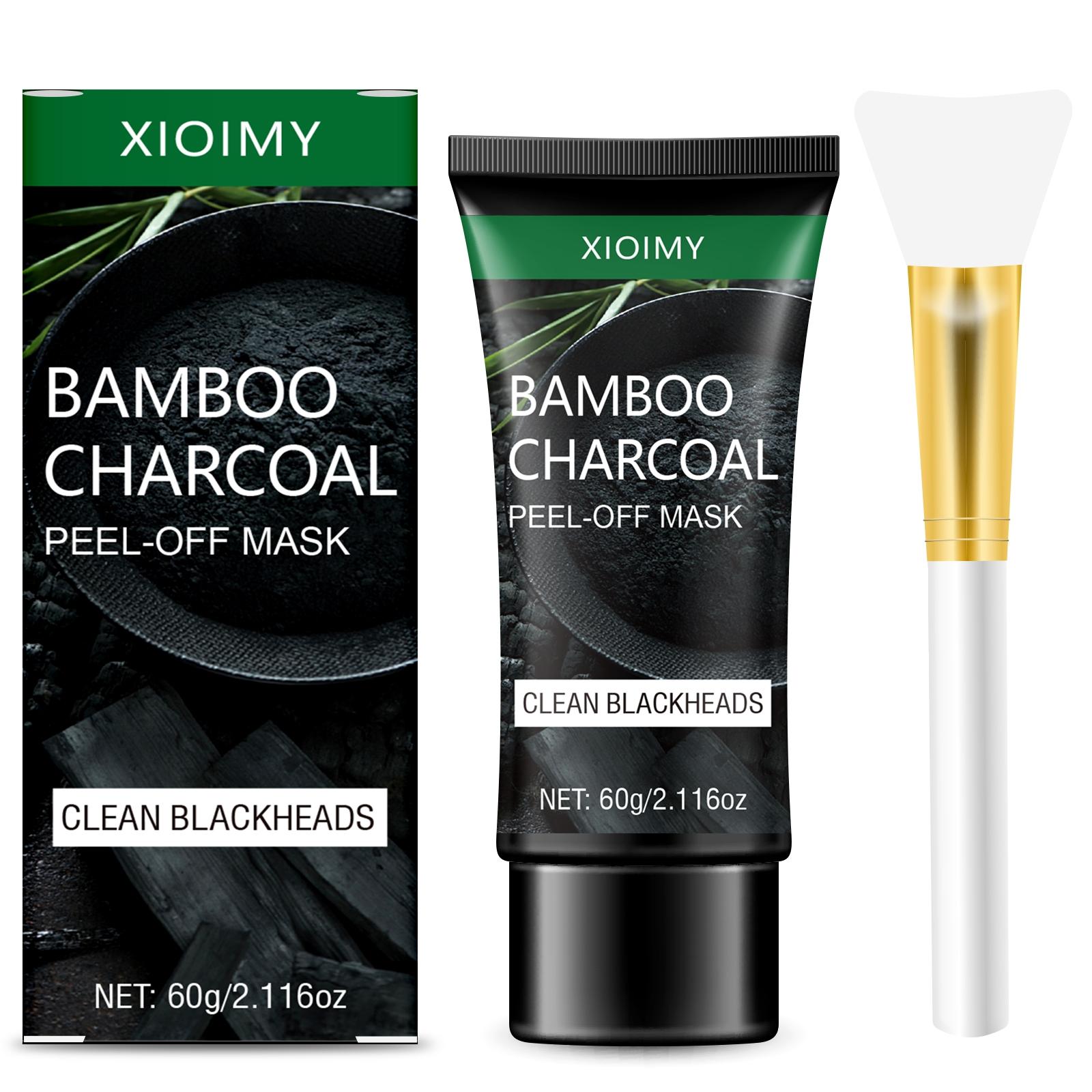60g Bamboo Charcoal Mask, Cleansing, Oil Control, Moisturizing, Easy to Use, Non-Irritating Formula, Refreshing Glow, Suitable for All Skin Types