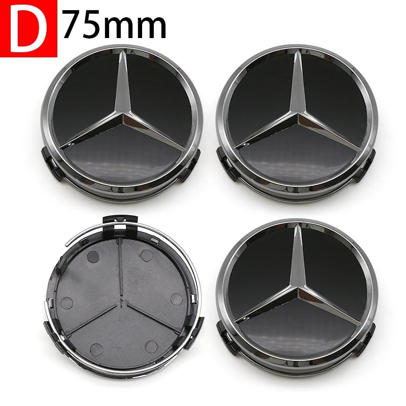 Mercedes-Benz Wheel Center Cap Set (60mm/75mm), Exclusive Brand Logo Design, Scratch-Resistant Durable Decoration, High-Quality Car Accessories