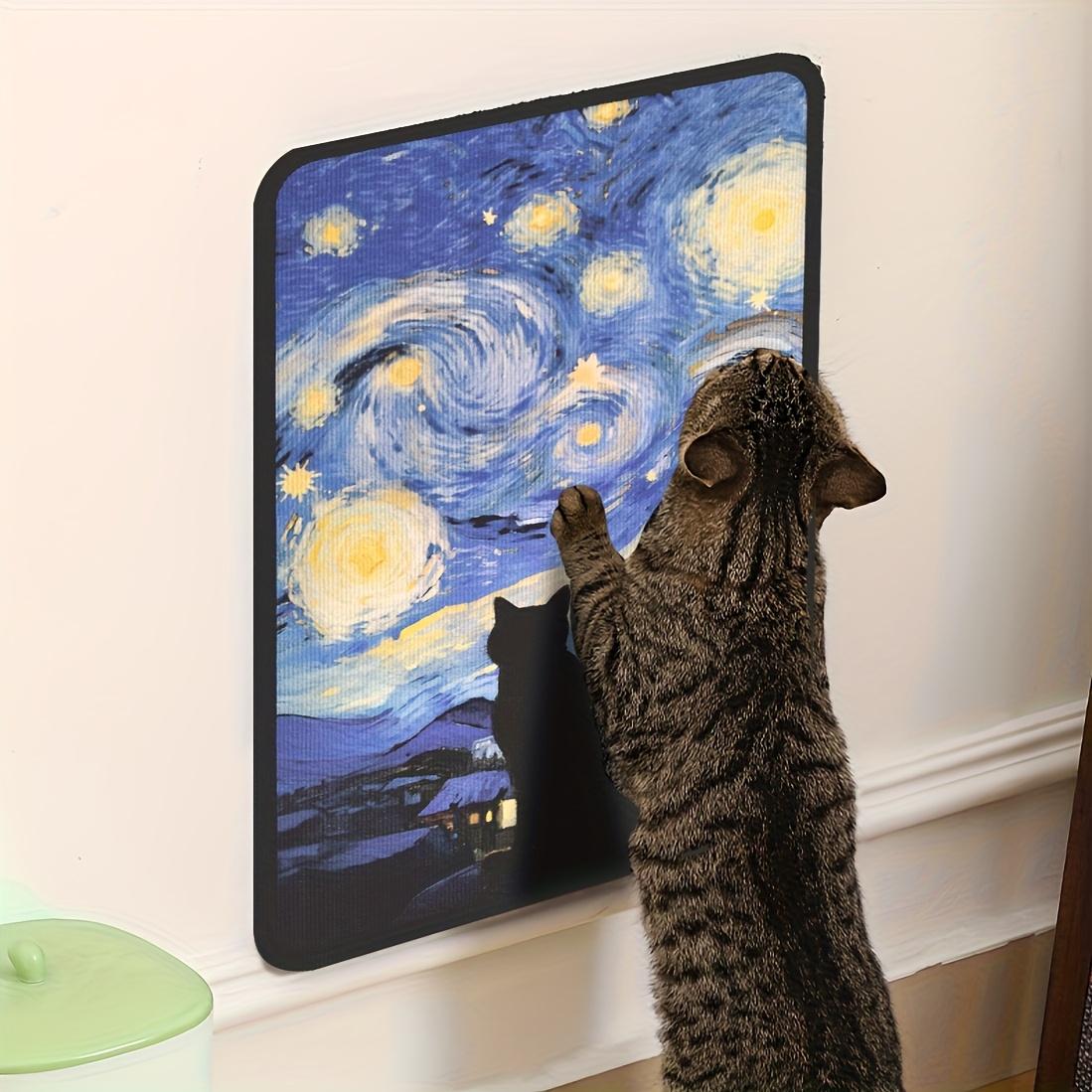 Durable Cat Scratching Pad, Self-Adhesive Multi-Functional Cat Scratch Board, Interactive Pet Climbing Mat, Wall Replacement, Wear-Resistant, Vertical Scratcher