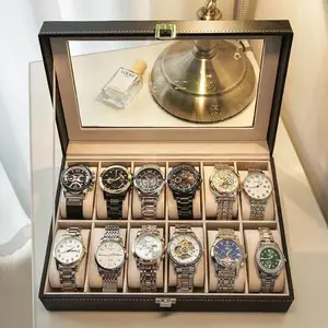 New Luxury Watch Box for Home Double Layer Display Case Large Capacity Wristwatch Storage Jewelry Organizer