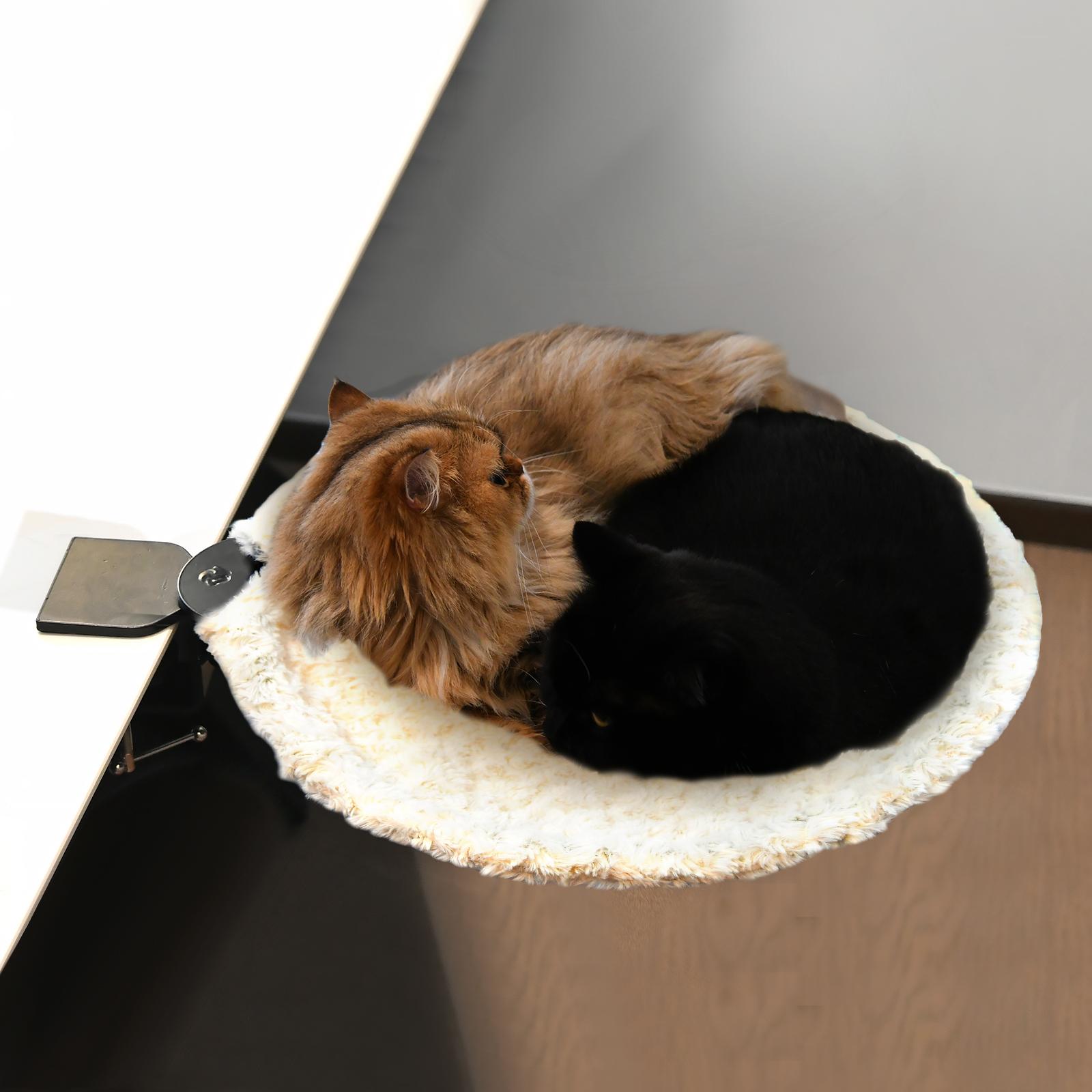 ButtonwoodNest Cozy Cat Bed Climbing Tree Removable Nest and Foldable Bed with Strong Frame Holds 30 lbs Clip-On Perch Detachable Washable Plush Bed Grey Black Cream for Desk Windowsill Bed Less than 2inches Thick - Home ButtonwoodNest Cozy Cat Bed Climbing Tree Removable Nest and Foldable Bed with Strong Frame Holds 30 lbs Clip-On Perch Detachable Washable Plush Bed Grey Black Cream for Desk Windowsill Bed Less than 2inches Thick - Home