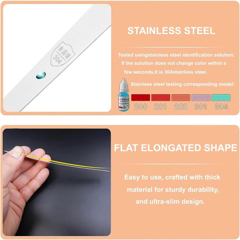 1/2Pcs 304 Stainless Steel Dumpling Filling Spoon Anti-Slip Wave Pattern Stuffing Scoop Household Bun Wonton Filler Mixing Tool