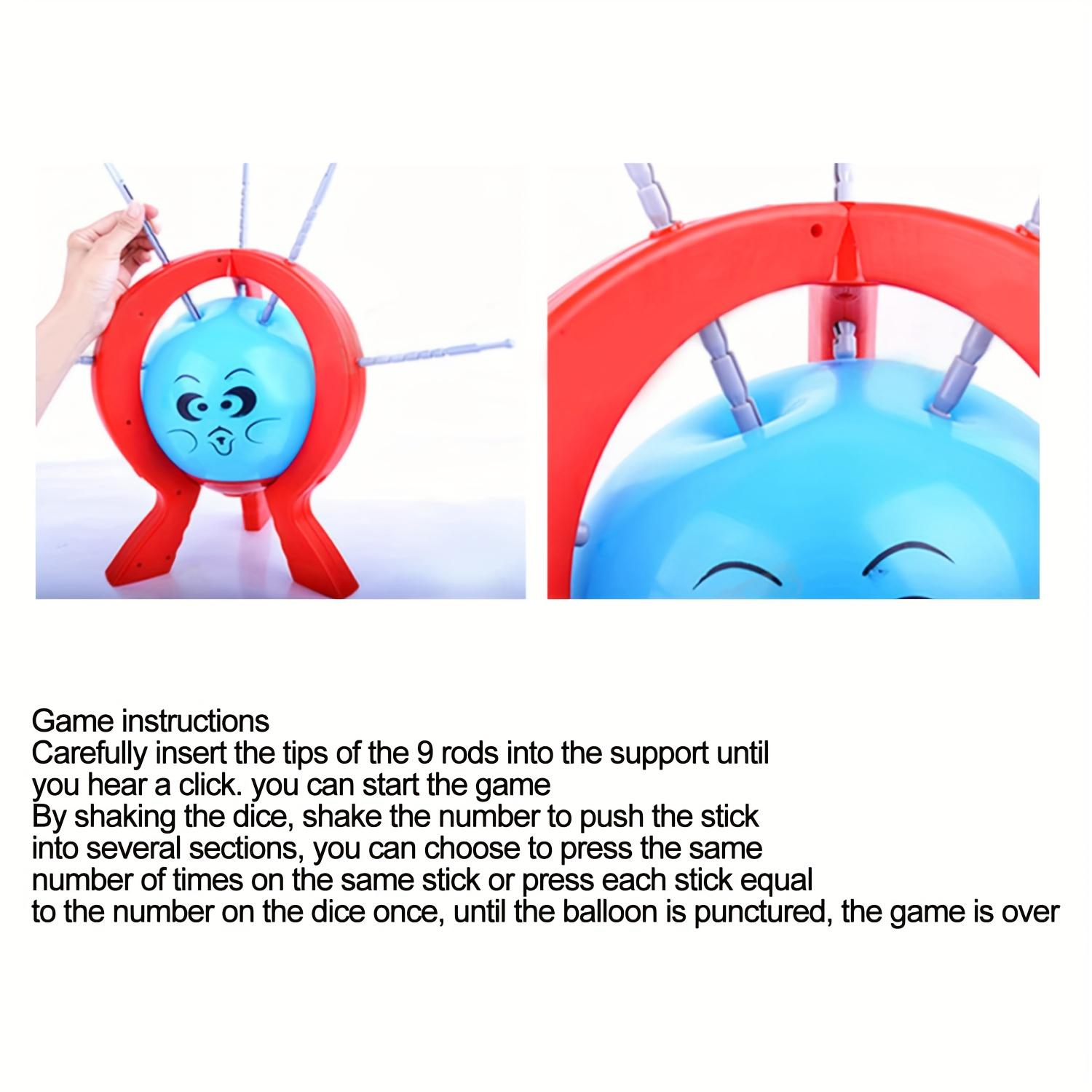 New Balloon Pop Game Set, Interactive Balloon Burst Toy, Family Fun Desk Game, Prank Balloon Trick, Perfect for Parties