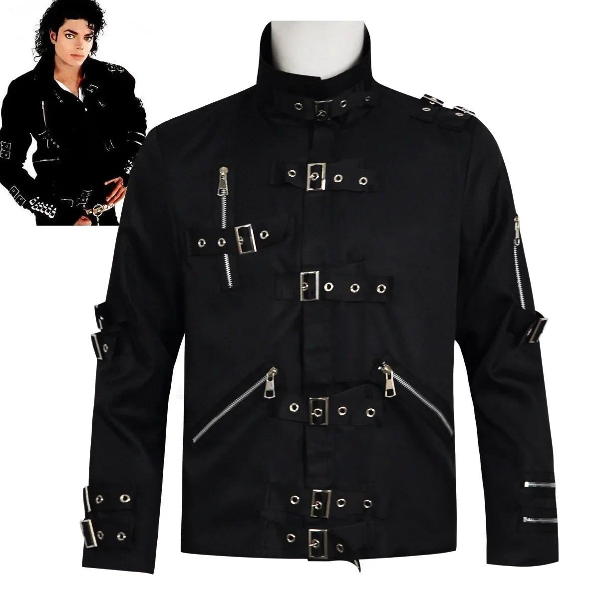 Rare MJ Michael Jackson Black Slim BAD Jacket Costume Clothing for Man Adore Stars Impersonator