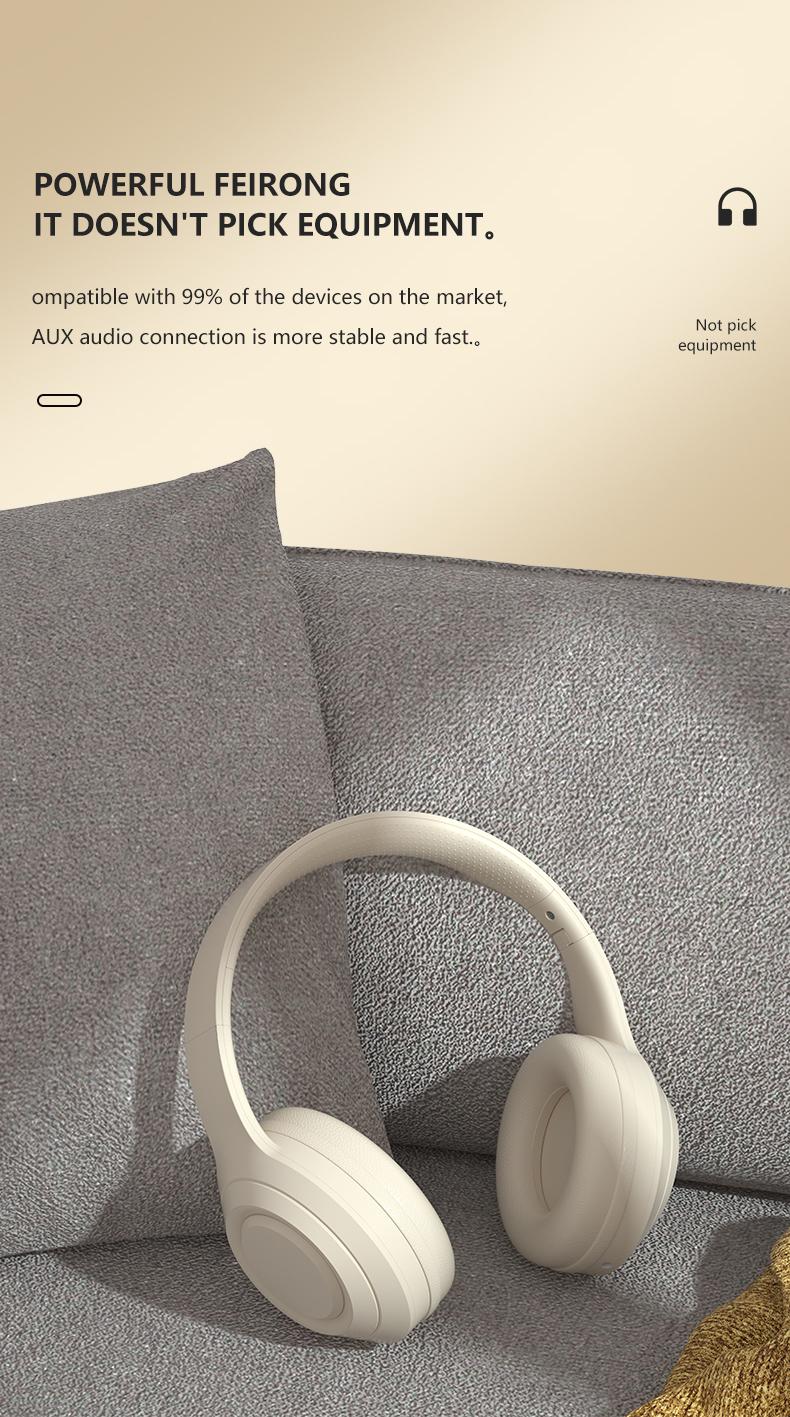 Wireless Gaming Headphones, Foldable Gaming Bluetooth-Compatible Headset with Built-in Microphone, Portable Foldable Headset for Home, Outdoor & Gym Use, Wireless Headset Audio Gift, Headphones for Sports