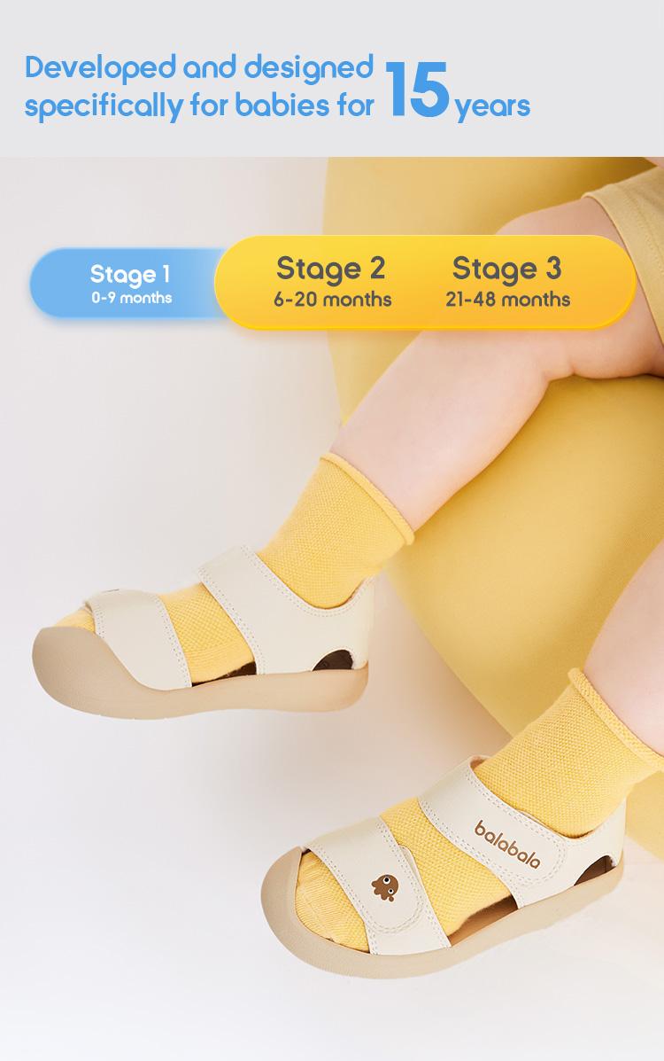 Balabala 2026 new children's shoes children's  sandals for boysand baby soft-soled summer girls' Toe Protection non-slip barefoot shoes