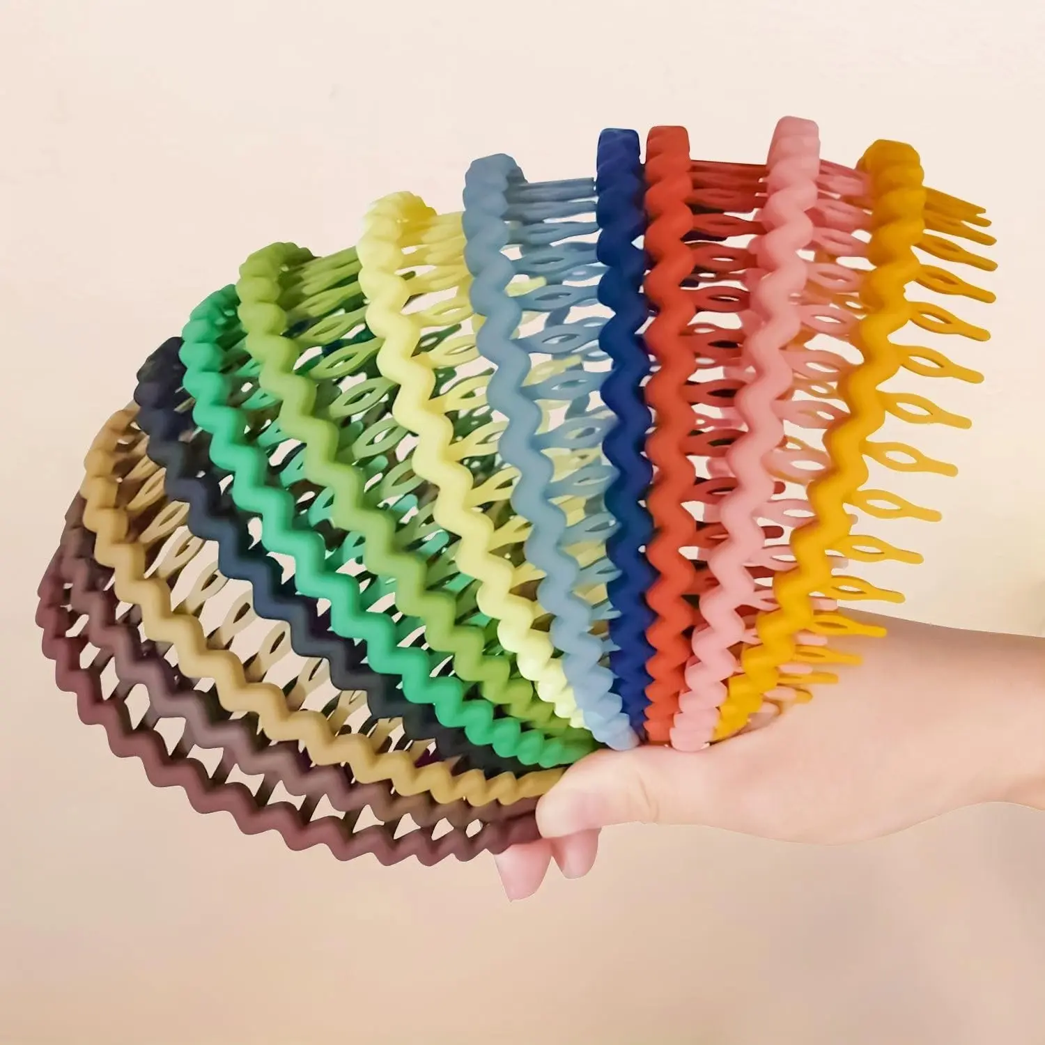 12 Pack Thin Non-Slip Plastic Headbands for Women, Men, and TeensGift