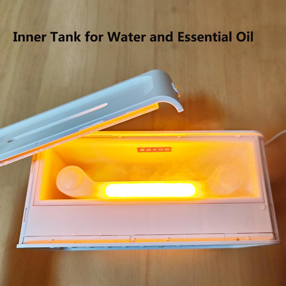 White Noise Flame Diffuser Bluetooth Speaker White Noise Aromatherapy Humidifier Night Light Combination Of 8 Group Nature Sound Sleep Aid Customized Gifts