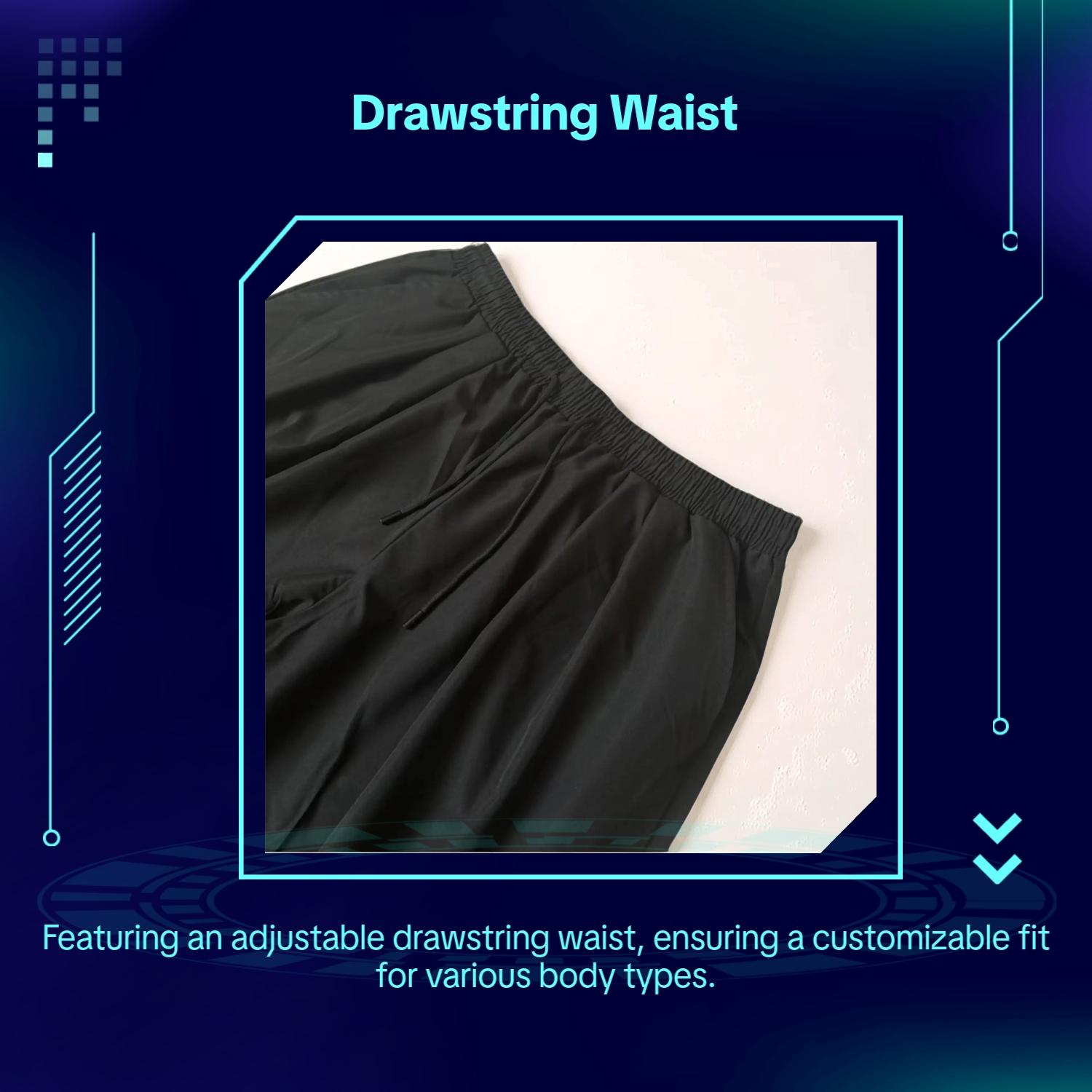 Men's Solid Color Drawstring Waist Pants, Loose Casual Comfy Breathable Pocket Jogger Pants for Spring & Fall, Fashion Men's Bottoms for Daily Wear