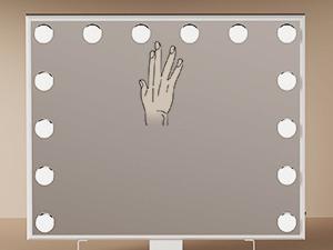 Anbuy Hollywood Vanity Mirror with Lights, Large Vanity Lighted Mirror with 14 LED Bulbs, Hollywood Mirror with Intelligent Induction Control and 3 Color Modes for Bedroom 21.7 x 20.9 Inch