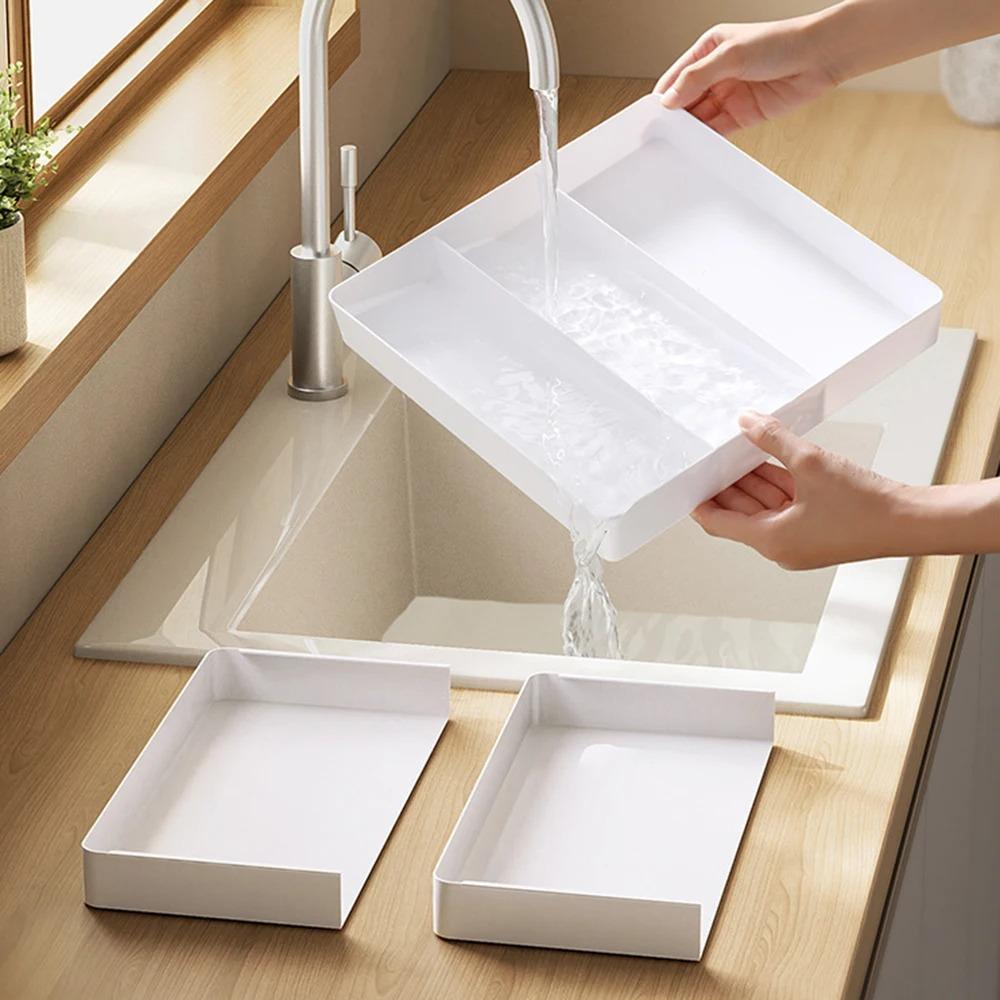 Expandable Drawer Organizer Multi-Functional Adjustable Storage Rack Kitchen Utensil Tray Spoon Fork Knife Holder