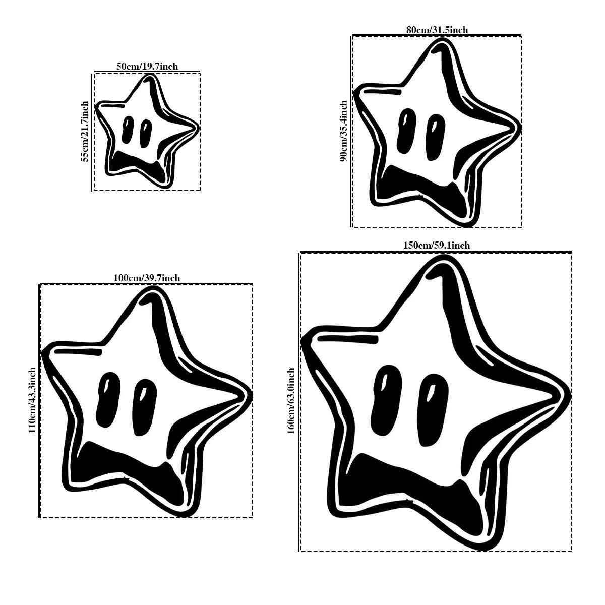 Creative Cartoon Star Pattern Carpet, Soft Comfortable Bedroom Rug, Easy Care Living Room Mat, Home Decor Floor Covering, Soft Area Rug, Decorative Rug