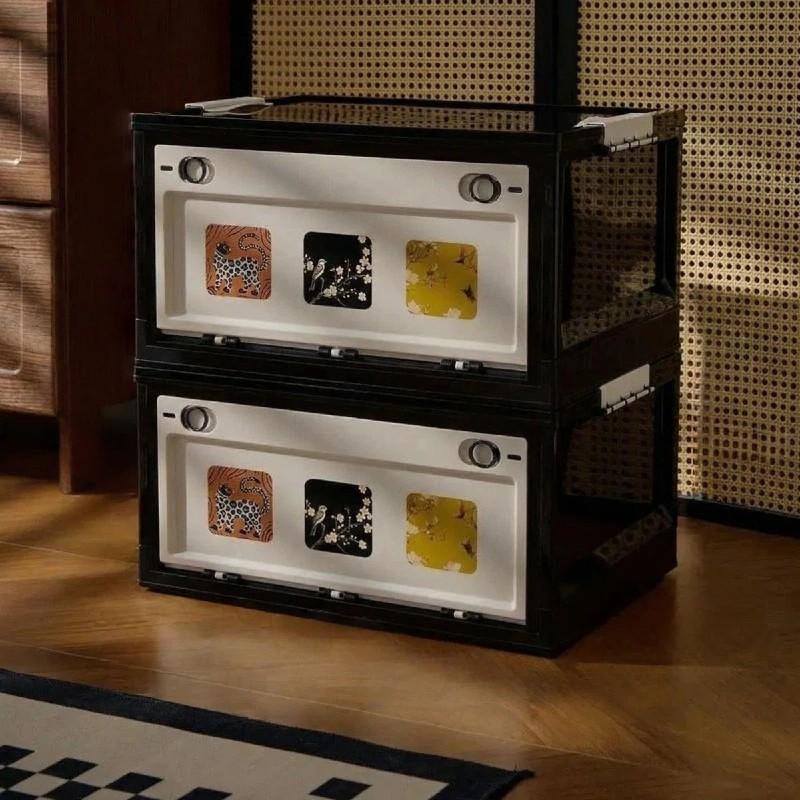 Modular Foldable Storage  | Stackable Design & Dustproof Lid | For Bedroom, Closet & Small Spaces | Dustproof Storage Box