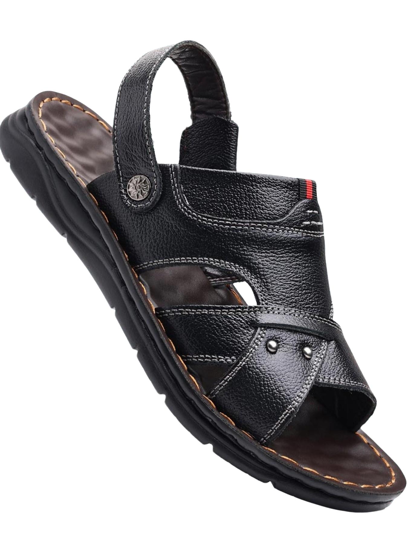 Summer Men's Casual Comfortable Sandals, Breathable Lightweight Beach Shoes, Durable Fashion Design, Anti-Slip Outdoor Hiking Shoes