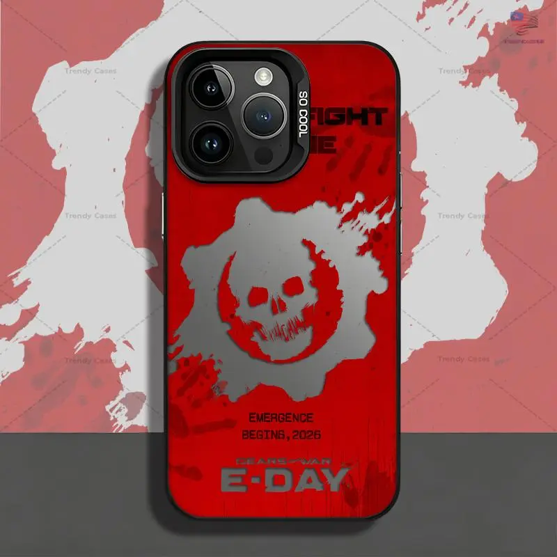 Gears of War: E-Day Phone Case for iPhone 17 AIR 17 PRO 16 PRO 15 PRO MAX 14 PLUS 13 PRO 12 11 PRO XS MAX X XR Samsung Galaxy S25 Ultra S24 S23 S22 Plus series(anti-drop hard shell) shockproof mobilephone protective cover