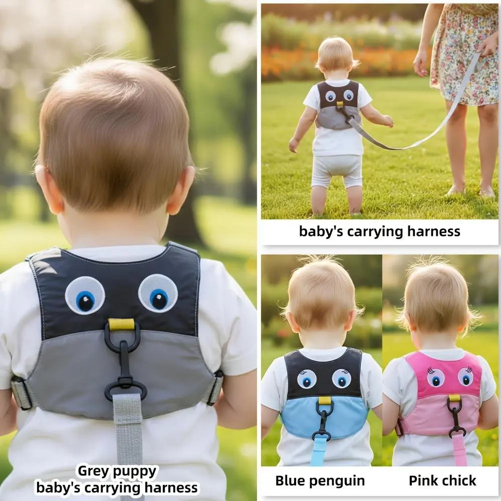 Adjustable Toddler Safety Harness Leash with Anti-Lost Harness System & Cute Animal Design - Lightweight Baby Walking Harness Suitable for Kids 1-3 Years, Travel, Park, Shopping, for Outdoor, for, for (Grey//)