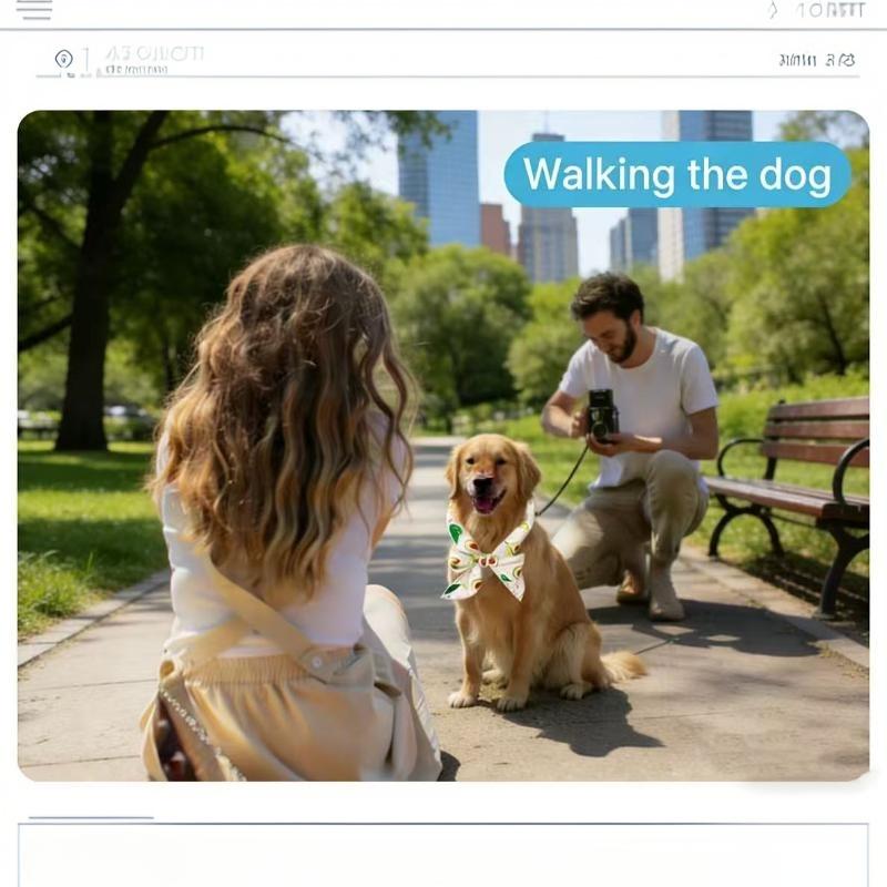 Stylish Cooling Solution!Pink puppy dog Cooling Bandana, Perfect for Walks & Outings