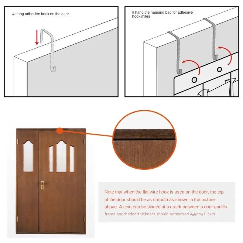 Hangable Hat Storage Organizer, 1 Count Punch Free Multi Grid Hat Organizer, Hanging Hat Storage Rack for Door & Wardrobe, Summer Essentials Home Organizer for Room, Bedroom Furniture Decorative Accessories, Hat Holder Hanger