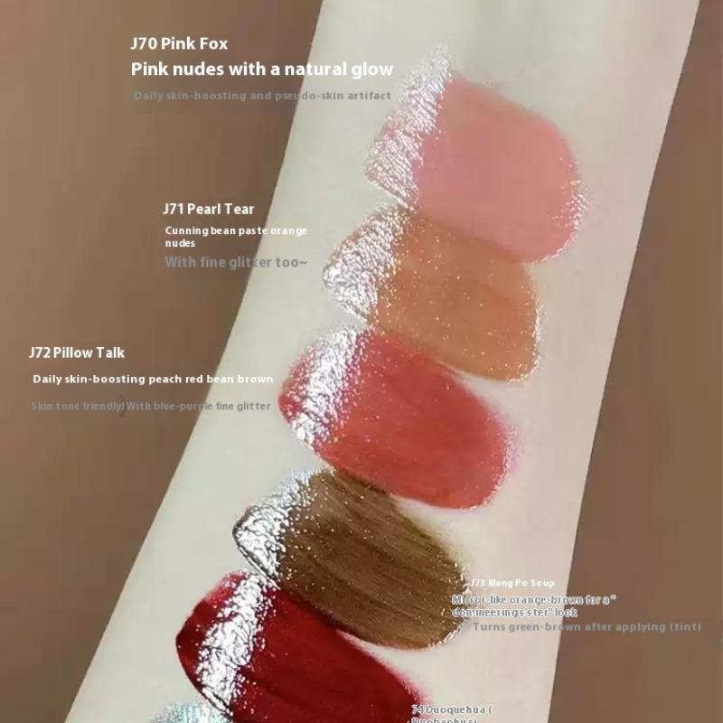 Girlcult Lipgloss Chameleon Dark Gothic Liptint Moisturizing Mirror Finish Long-Lasting Non-Stick Cup Halloween Style Makeup