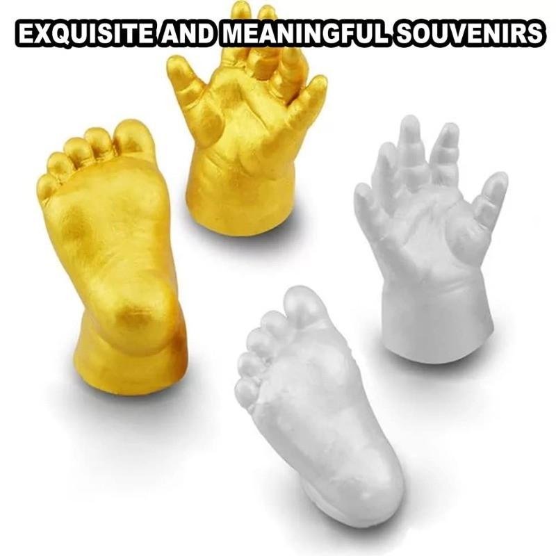 shenruifa Holding Hands Casting Kit DIY Hand Casting Kit Plaster Hand Kit Gift for Couples Wedding Anniversary Family and Kids,Unique Gift for Couples (A)